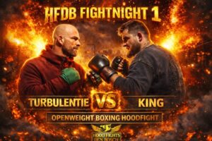 KING VS TURBULENTIE | HFDB FIGHTNIGHT 1 | #OPENWEIGHT 75KG VS 110KG 😱
