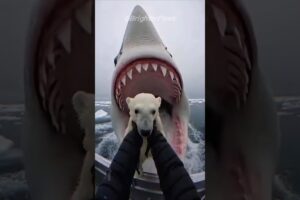 My Arctic Mission Gone Wrong 🚨 We Survive the Night Together #animalrescue #bear #humanity