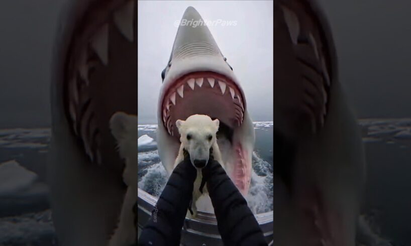 My Arctic Mission Gone Wrong 🚨 We Survive the Night Together #animalrescue #bear #humanity