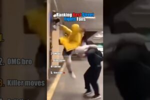 Ranking the BEST Street Fights FAILS 💀 #fighting #fail #shorts