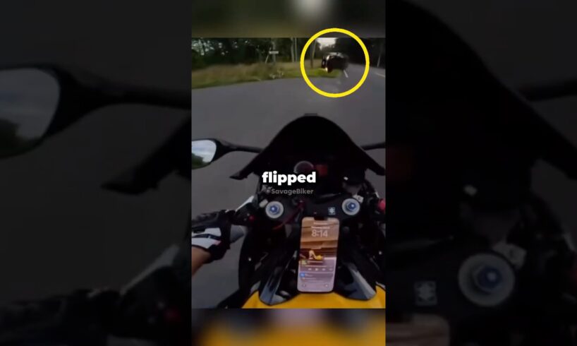 Real Hero:Biker Saves Trapped Mother and Child ❤️#shorts #biker #motorcycle #accident