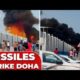 SHOCKING FOOTAGE: Iranian MISSILE STRIKE captured on camera in Doha