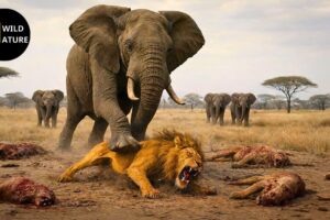 Scary! The Moment An Elephant Fights Back — A Lion’s Worst Nightmare | Animal Fights