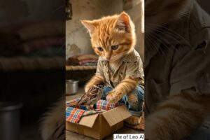 Seconds Away From Death… But He Saved Him 🥺❤️ #shorts #ai #cat #aianimal