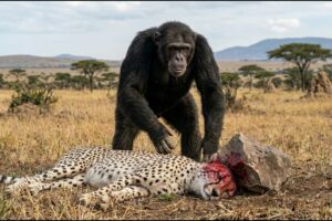 UNBELIEVABLE BATTLE: Angry Chimpanzee Vs Ghost Cheetah || WHO WINS? | Animal Fight | Animal Battles