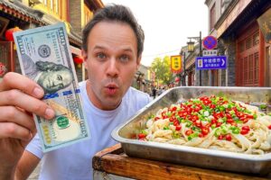 $100 Chinese Street Food Challenge in China!! I Went Too Deep!