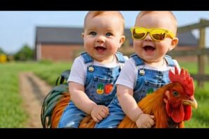 Cute babies playing with animals 😂 | Adorable funny baby shorts