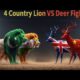 Animal Fight Part 16 | Lion Attack on Deer | Real Jungle Scene Explained in Hindi | Who is Winner?