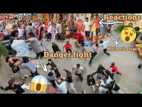 Danger fight in public🤬😳 helmet attack🥹😥 // Fight prank in public🤪😅 || Nakesh rai