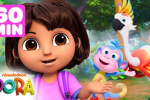 Dora's Daring Animal Rescues! w/ Boots #2 🐧 60 Minutes | Dora & Friends