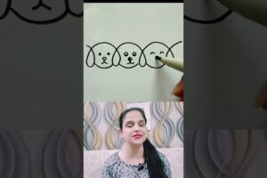 Easy cute puppies drawing