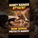 Fearless Serval Mom Fights Back as Honey Badger Attacks Her Babies #shorts #animals
