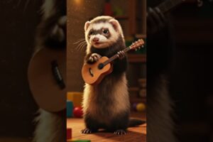Ferret Playing Guitar | Cutest Concert Ever! #Ferret #cuteanimals #funnyanimals #animalsmusic