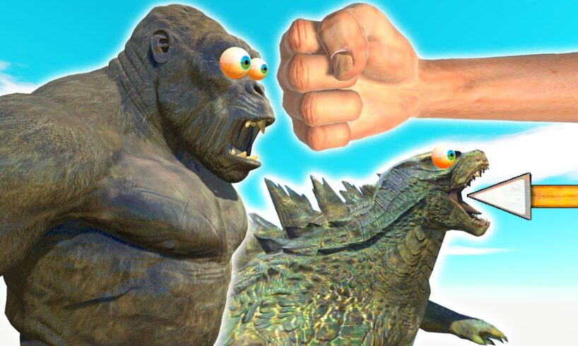 GODZILLA Takes on Epic Punch KINGKONG - Animal Revolt Battle Simulator