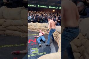 HEAVY 😳 Bare Knuckle Boxing KO in Kiev! You 💙 to see the respect after the fight - @klanfc