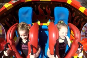 KIDS  GIRLS  Ride  # Funny #Slingshot #Ride #Compilation