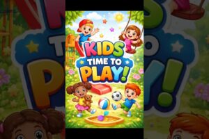 KIDS PLAYING IN A PARK  #ai #animals #cartoon #fun #kids #motivation #puppylove