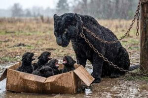 Kind Ranger Rescues an Abandoned Black Panther Family in a Dangerous Rainstorm | Animal Rescue