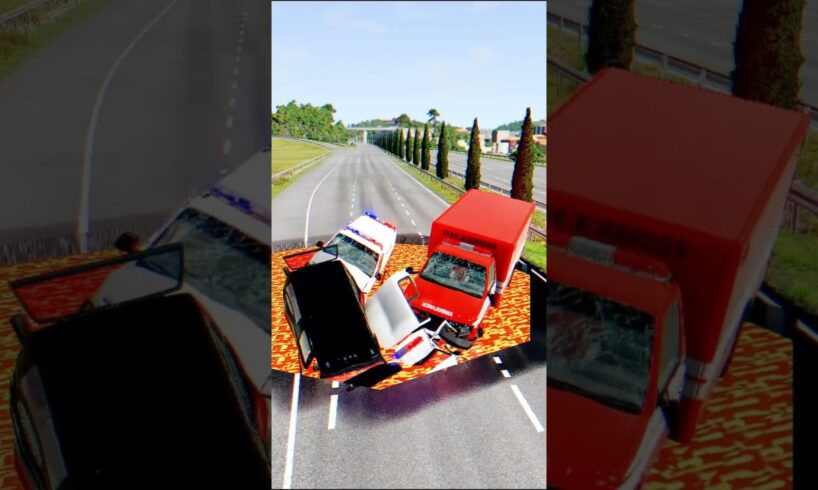 NO WAY THIS CAR SURVIVES 😱🔥 | Ultimate Lava Road Test (SIGMA ONLY)#shorts #funny#beamng #automobile