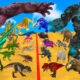 Prehistoric animals fight gorillas and mammoths - Epic battle - Animal uprising - Battle simulation