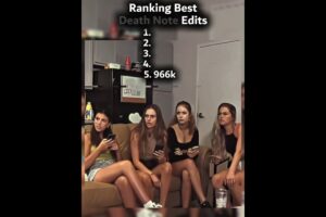 Ranking Best Death Note Edits//#shorts #deathnote