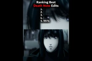 Ranking Death Note Edits//#shorts #deathnote