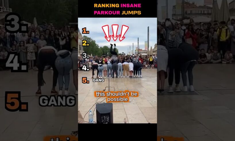 Ranking INSANE Parkour Jumps #shorts