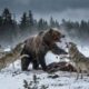 The Grizzly's Choice: Fight to the Death... Or Share His Kill With the Wolf Pack? | Animal Fights