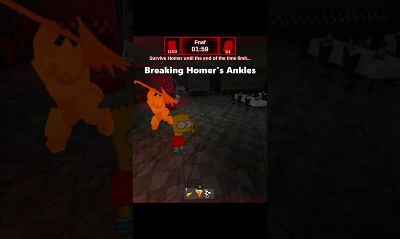 YOU VS HOMER ANKLE BREAKERS #18 🔥 | #shorts #roblox #youvshomer #clips #funny #viral #fyp #simpsons