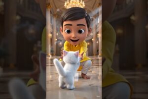 small cat and small boy playing #animals #explorepage #forestlife #viralvideo #wildlife #ytshorts