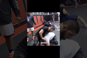 Кормье показывает Хабибу прием из борьбы #юфс