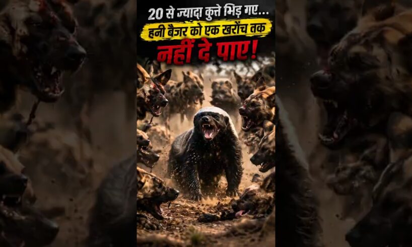 दुनिया का सबसे खतरनाक छोटा जानवर! Honey Badger 😈🔥#animalfight #animals