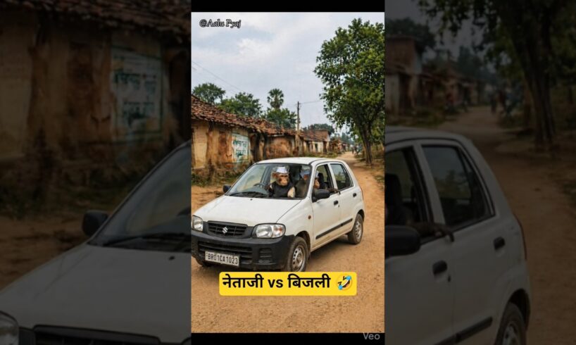 नेताजी vs बिजली |🤣😂 Thethar puns comedy | #aalupyaj #comedy #ytfeeds #funny #thetharpuns