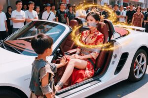 逃婚的女人救下險些被車撞的小乞丐，沒想到小乞丐竟是天生富貴的財神寶寶，發動神力讓欺負媽媽的人付出代價！#短劇 #爽劇 #穿越 #重生