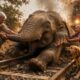 An Elephant In Distress Was Rescued By Humans | The Unexpected Event That Happened Will Amaze You!