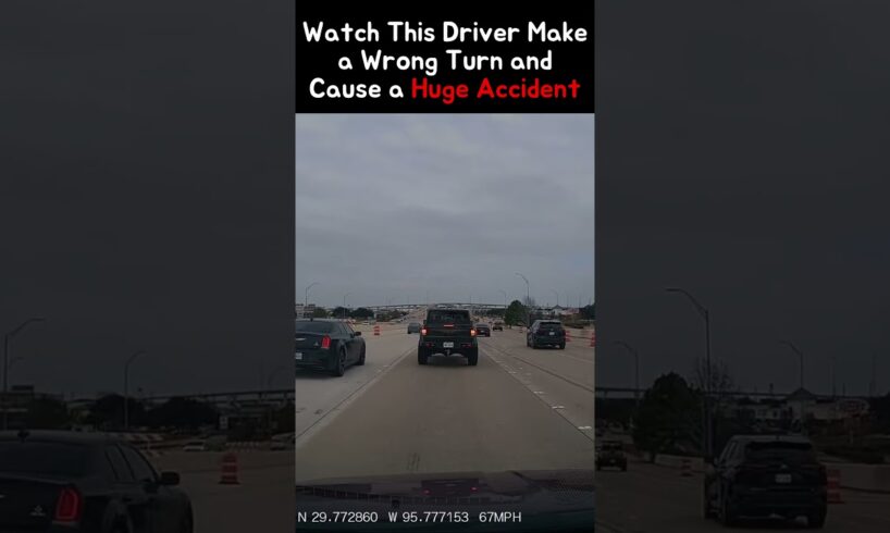 BAD DRIVER Causes HUGE ACCIDENT!💥💥