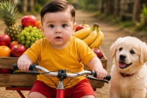Cute Babies Playing with animals 😂funny shorts story 😂| selling Momo & French fries 🍟