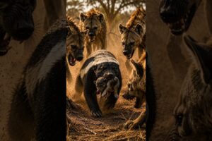 Mother Honey Badger Rescues Her Babies 😱🔥