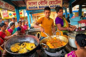 কি খাবেন — মাটন, চিকেন, না ডাল ভাত মাছ ? Husband Wife Preparing Food for Tourist | Old Digha Bazar