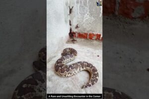 ​A Rare and Unsettling Encounter in the Corner #snake #wildliferescue