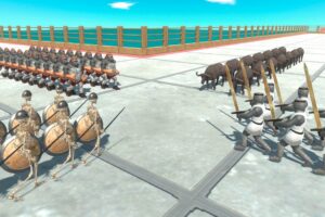 4 Armies Tournament: Infernals vs Humans vs Primates vs Animals - Animal Revolt Battle Simulator