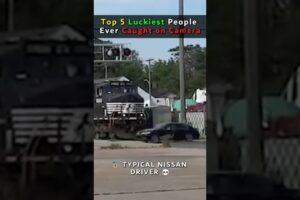 5 TIMES LUCK SAVED THEIR LIFE😱 #shorts #caughtoncamera