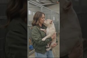 Adopting My Dream Dog! American Bully Rescue 🐶❤️ #americanbully #dog #shorts