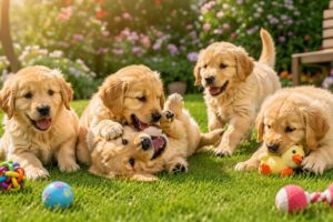 🐶🌿 Cutest Puppies Playing with Farm Animals on the Green Grass – Funny & Heartwarming Dog Video