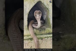 Deadly Cobra Strike – A Shocking Wildlife Moment #snake #wildliferescue #wildlife