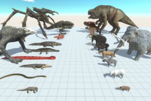 Dinosaurs and Animals vs Giant Invertebrates and Reptiles - Animal Revolt Battle Simulator