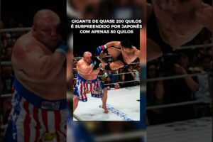 Gigante de quase 200Kgs é surpreendido por Japonês com metade do tamanho 🥋