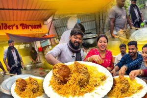 Hotat Kore Biryanir Auntur Ghore Hana Dilam , 500 Plates Daily , Haldar’s Biryani Barasat
