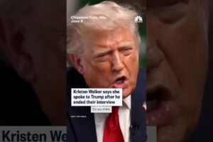 Kristen Welker says she talked to Trump after he ended their interview