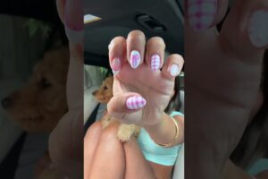 Prettiest nails, cutest puppy #nailsart #nailinspo #puppy #summer